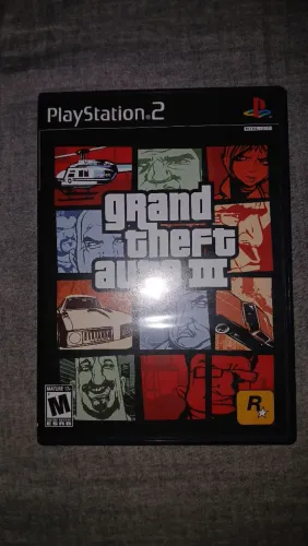 GTA III ORIGINAL, COM MANUAL E MAPA. (NOVO, NUNCA USADO)
