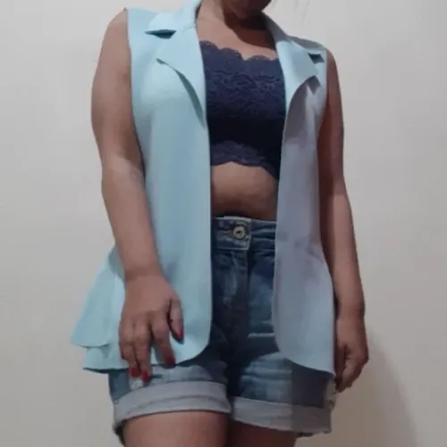 colete neoprene azul Tam. 40