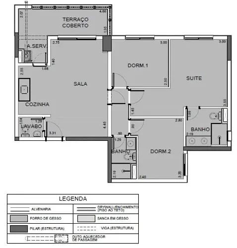 Apartamento para Venda em Barueri, Jardim Iracema/Aldeia, 3 dormitórios, 1 suíte, 2 banhei