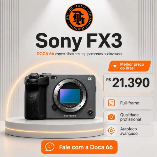 Não aceito Troca l! Câmera Sony FX3 lacrada