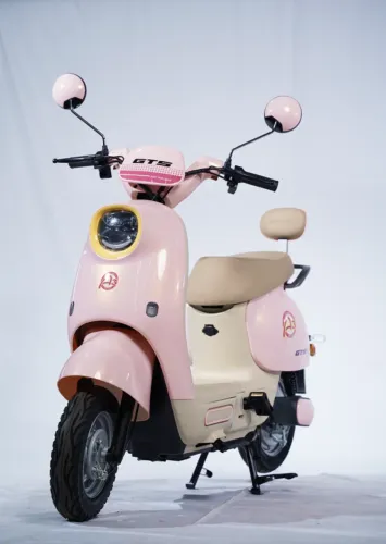 BICICLETA ELETRICA 600W BRANCO/ROSA A3 GTS - NAO PRECISA DE CNH