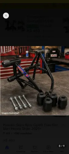 Protetor Stunt Race Cg160 Titan Fan Start Honda Slider