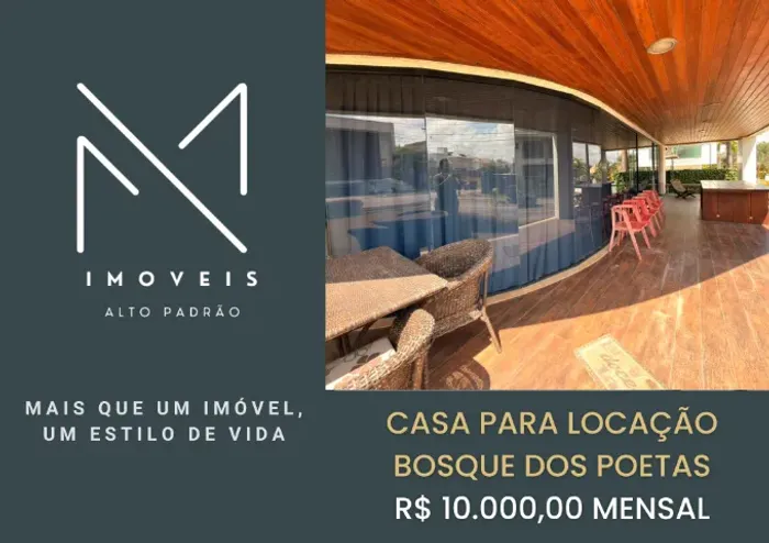 DUPLEX PARA LOCAÇÃO CONDOMÍNIO BOSQUE DOS POETAS, PARTE ALTA