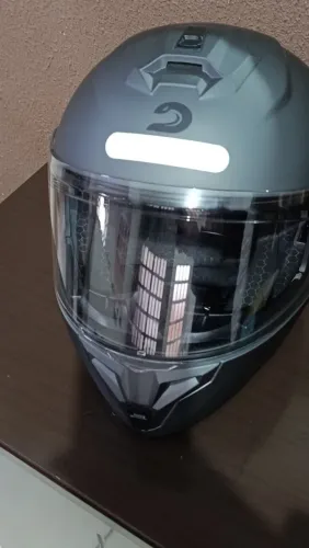 Capacete para Moto escamoteável Race tech Signal Preto Fosco