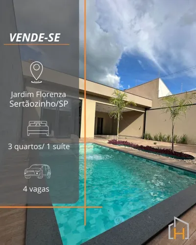 Vende-se Casa no Jardim Florenza em Sertãozinho/SP