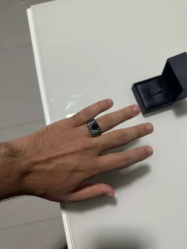 Anel Vivara Prata com Ródio Negro