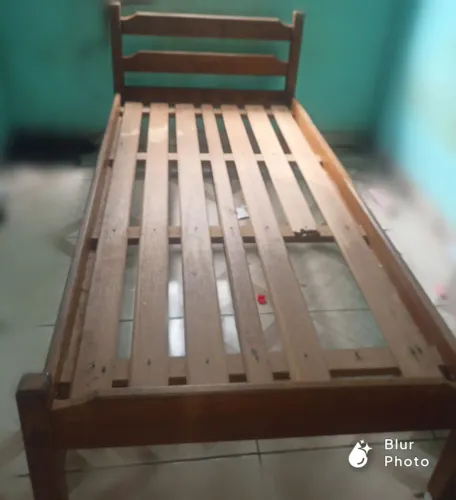 Cama de Madeira de solteiro
