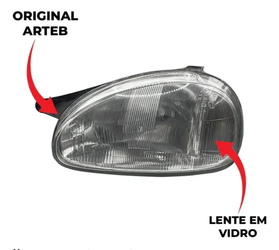 Par de farol original de fábrica Corsa 1994 a 1999
