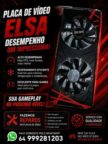 Placa de vídeo Rx 580 Elsa