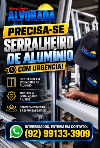 Contratamos serralheiro