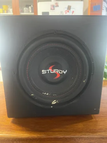 Subwoofer Sturdy 8 Polegadas 200W Com Caixa Dutada