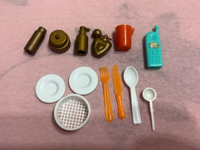 Utensílios da Barbie