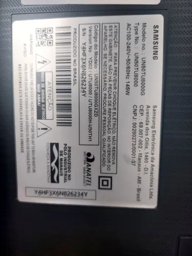 Tv 50 - Samsung Defeito Intermitente - Crystal 8000