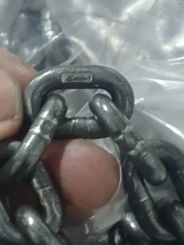 correntes de aço redondas de alta resistência de uso em talhas.