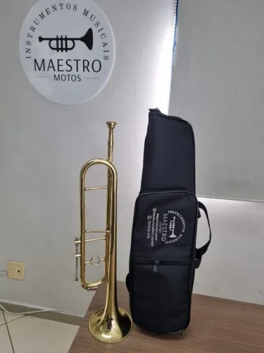 Corneta Sib Dourada Fanfarra Militar Exército Bag E Bocal - Envio - Parcelo - OLX PAY