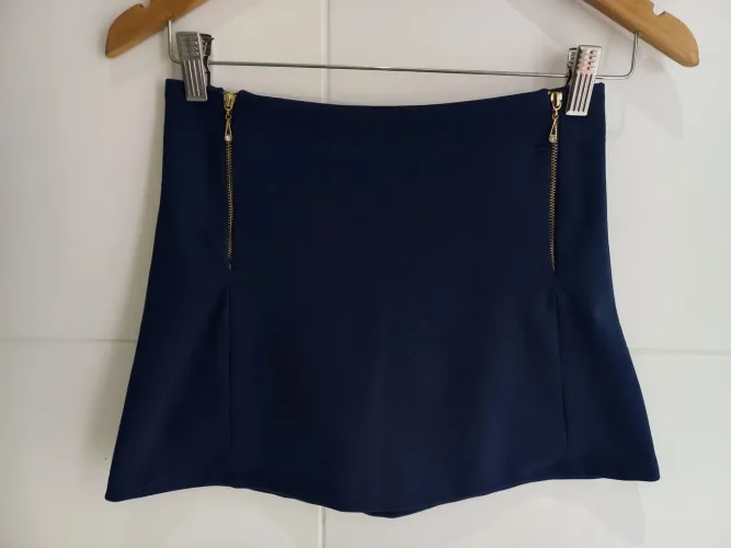 Mini saia azul marinho