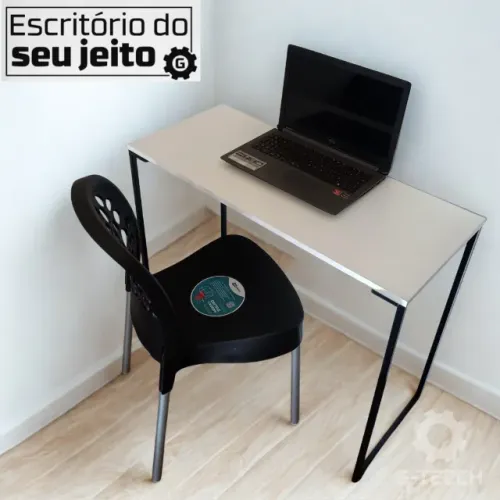Mesa de Escritório NOVA Estilo Industrial Multiuso para Notebook Computador Birô de Estudo
