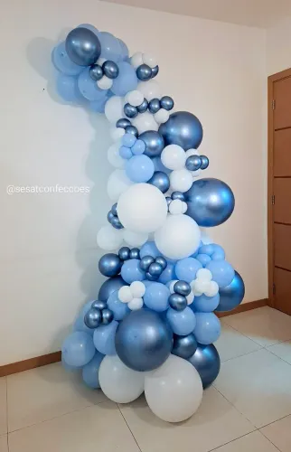 Arco de Balões Orgânico Luxo!