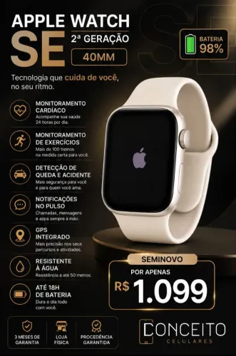 APPLE WATCH SE 2° GERAÇÃO 40MM