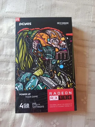 Placa de video Nova Radeon Rx 550 4 gb Lacrada na caixa <br>Por 480,00
