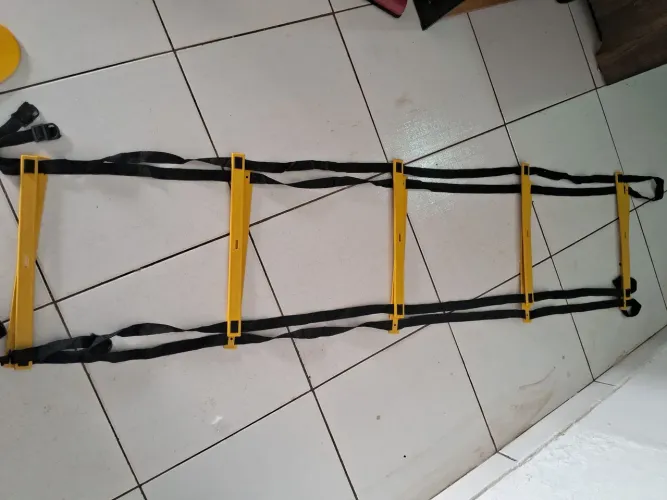 Kit Escada de Agilidade (4m) + Discos de Deslize para Treino Funcional