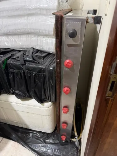 Chapa para Hambúrguer Inox 5 Bocas - Seminova (PREÇO NEGOCIÁVEL)
