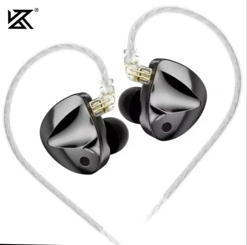 fone de ouvido KZ D-FI kit com bolsa pra trasporte e cabo com conexão tipo c.