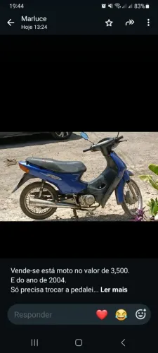 Vendo uma biz 100