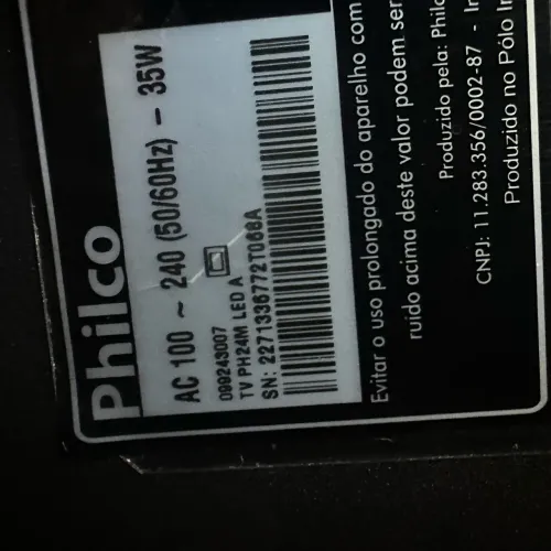 Tv Philco PH24M led A com defeito para concerto ou peças