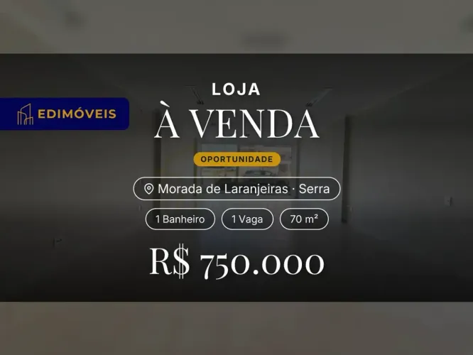 Loja térrea na Morada de Laranjeiras com 1 vaga e banheiro, venha conhecer!
