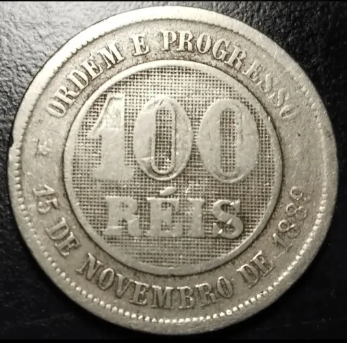 Moeda 100 Réis - 1889