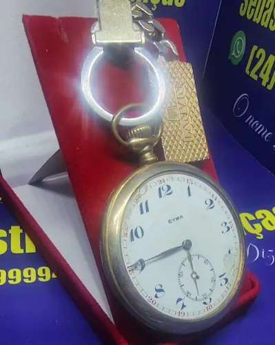 Relógio Cyma 92 Gramas 55 mm Grande Para Coleção ou Peças