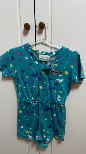 Romper Columbia Unissex - fundo do mar - 3 a 6 meses