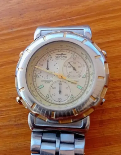 Relógio sector chronograph adventure para restaurar ou doador de peças 