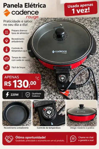 Panela elétrica Cadence Rouge