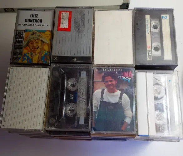 Lote 84 Fitas K7 Com Caixas Marcas Variadas