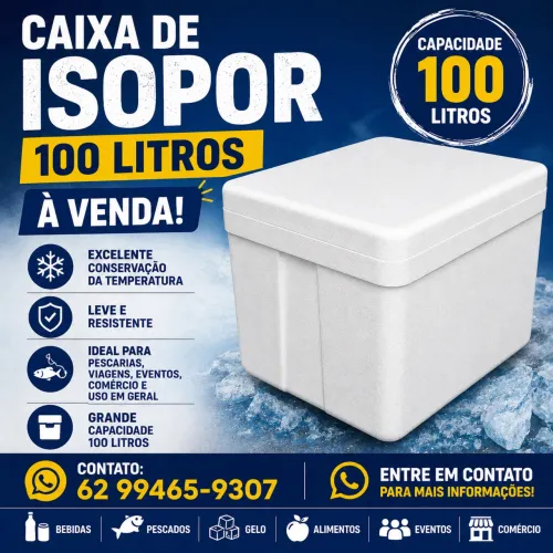 Caixa Térmica de Isopor 100 Litros