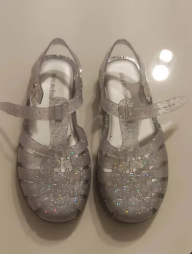 Sandália mini Melissa Possesion glitter