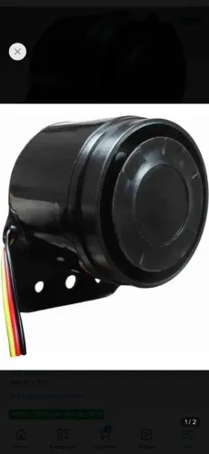 Alarme Sirene De Re 12/24v (resistente A Agua) Onibus
