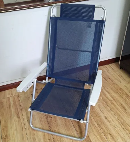 Cadeira e espreguiçadeira de praia alumínio MOR marca excelente