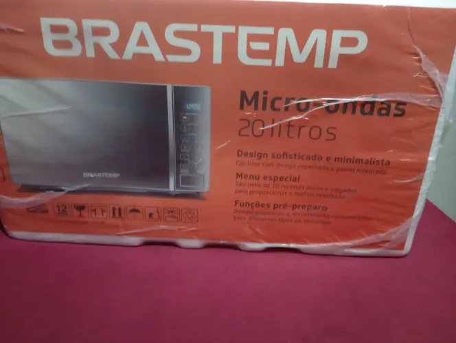 MICROONDAS BRASTEMP 20 L LACRADO! NUNCA ABERTO!