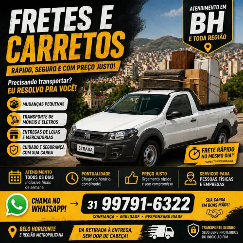 Frete e carreto ibirite BH