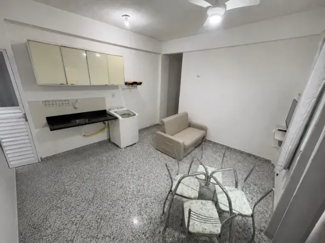 apartamento de 1 quarto, sala cozinha conjugada, bem confortável e funcional