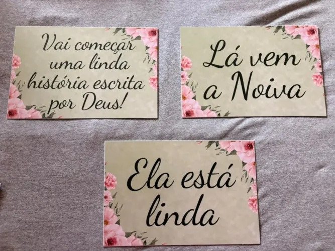 Placas para casamento 