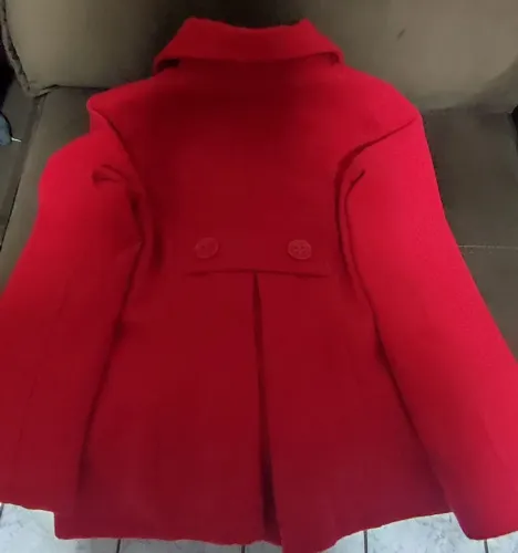 SOBRETUDO LÃ BATIDA VERMELHO