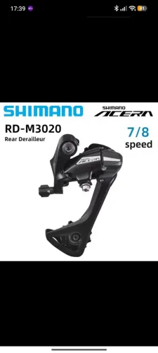 Câmbio traseiro Shimano ACERA 8v top zero