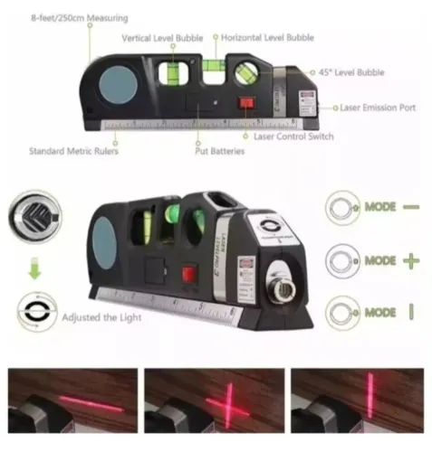 TRENA COM NÍVEL LASER 4X1