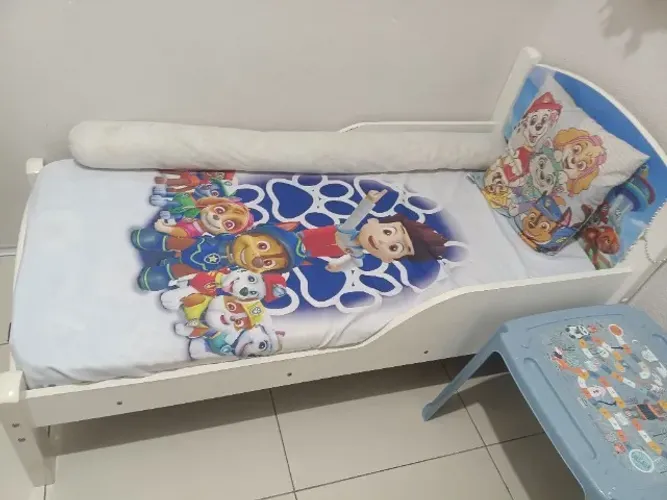 Cama infantil da patrulha canina