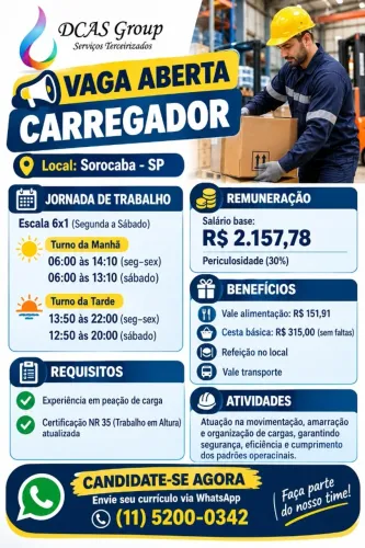 CARREGADOR COM EXPERIENCIA!