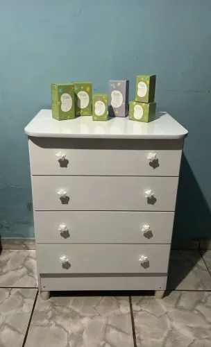 Cômoda Infantil 4 Gavetas (Novo) Entrega Grátis! 